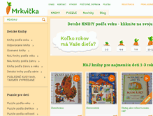 Tablet Screenshot of mrkvicka.sk